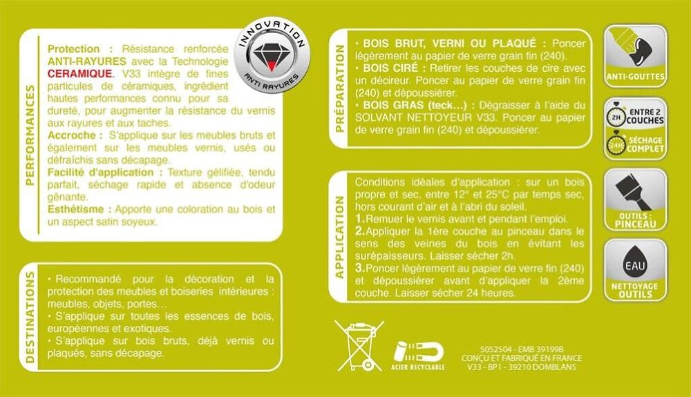 Vernis Bois Yacht Bateau W400 - Mat, Résistant Aux Intempéries, 2,5L