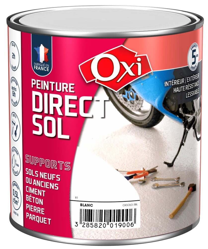 OXI - Peinture direct sur sol - Gris clair - 2.5L - large