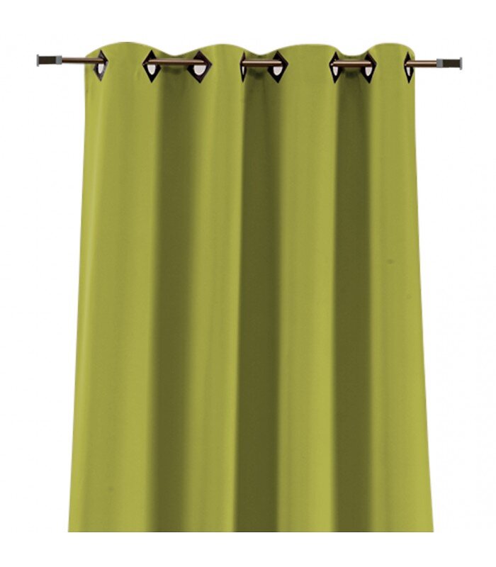 HOME STYLE FRANCE - Rideau Occultant "urban" - Vert Anis - 140x250cm - large