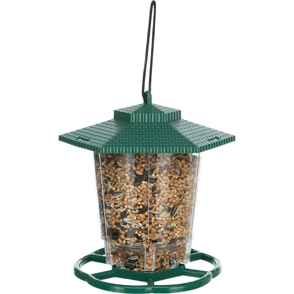 ANIMALLPARADISE - Mangeoire à graines lanterne pour oiseaux 300 ML - 17 cm - large