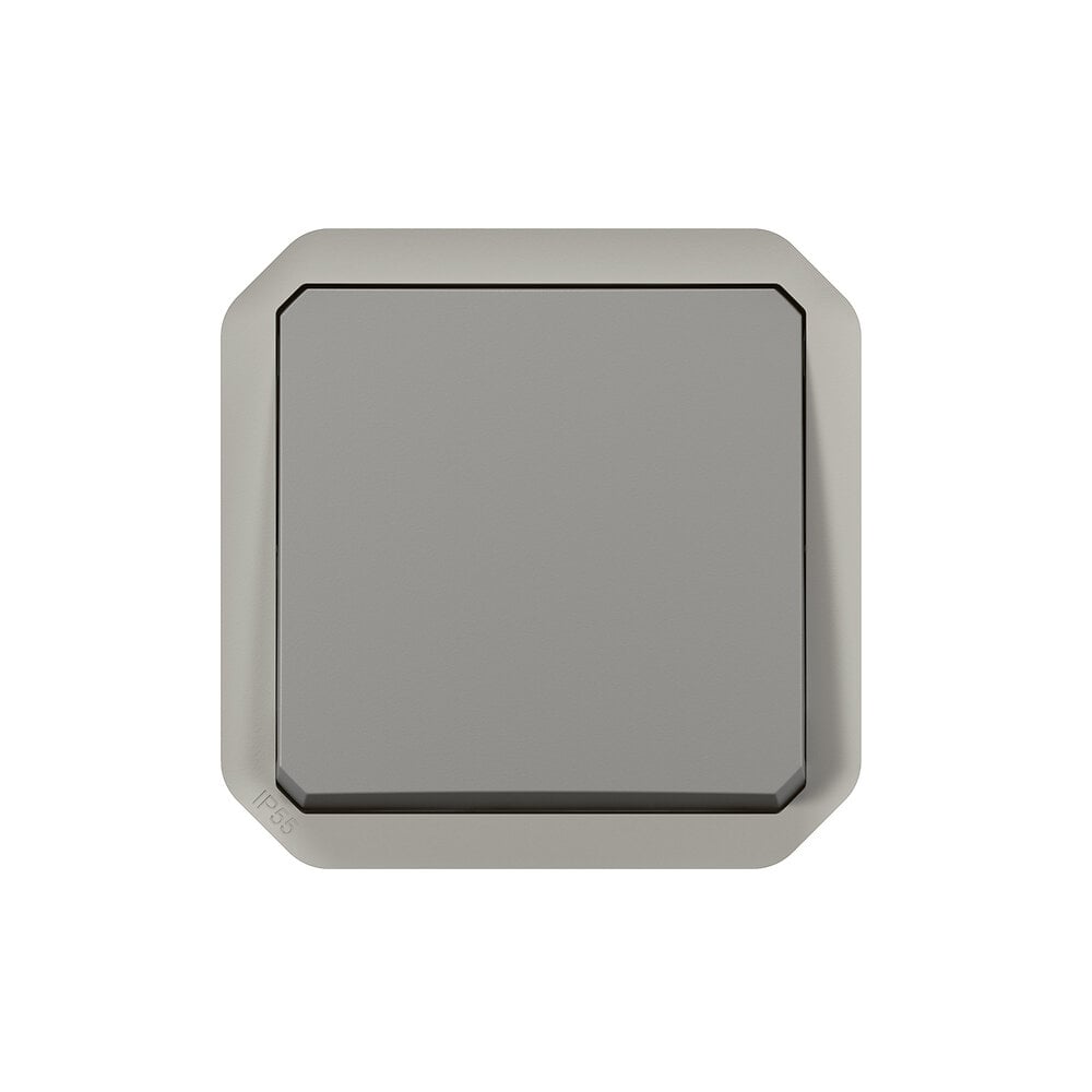 LEGRAND - Plexo interrupteur ou va-et-vient - gris -composable - large