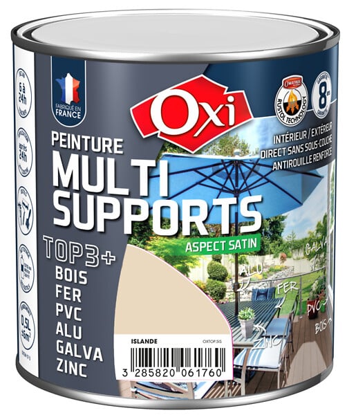 OXI PEINTURE MULTI SUPPORTS TOP 3+ - Peinture antirouille