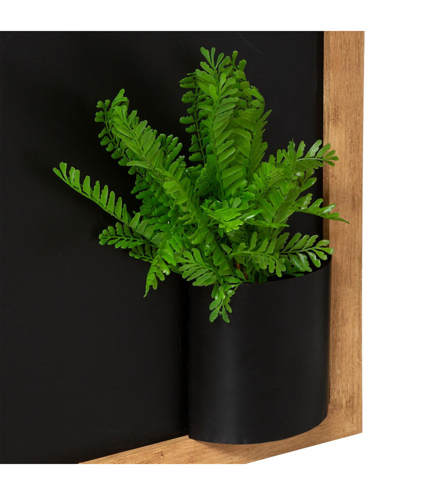 ATMOSPHERA - Tableau Mémo Ardoise avec déco Plante 90 x 58 cm - large