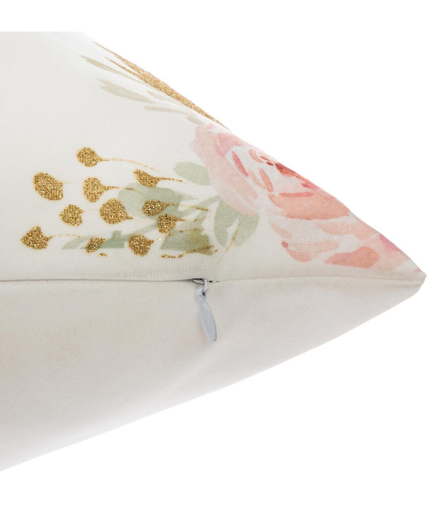 ATMOSPHERA - Coussin décoratif déhoussable Licorne avec Pompons et paillettes 40 x 40 cm - large