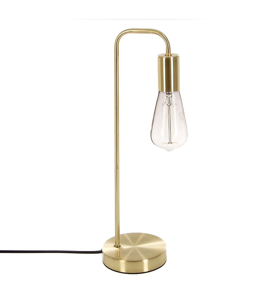lampe à poser en métal doré h 45.5 cm