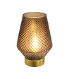 ATMOSPHERA - Lampe LED en verre base Or H 17 cm - vignette
