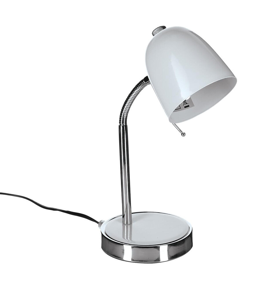 lampe de bureau en métal h 35.5 cm