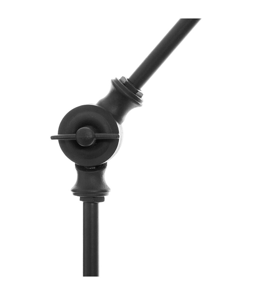 lampe en métal noir réglable h 55 cm
