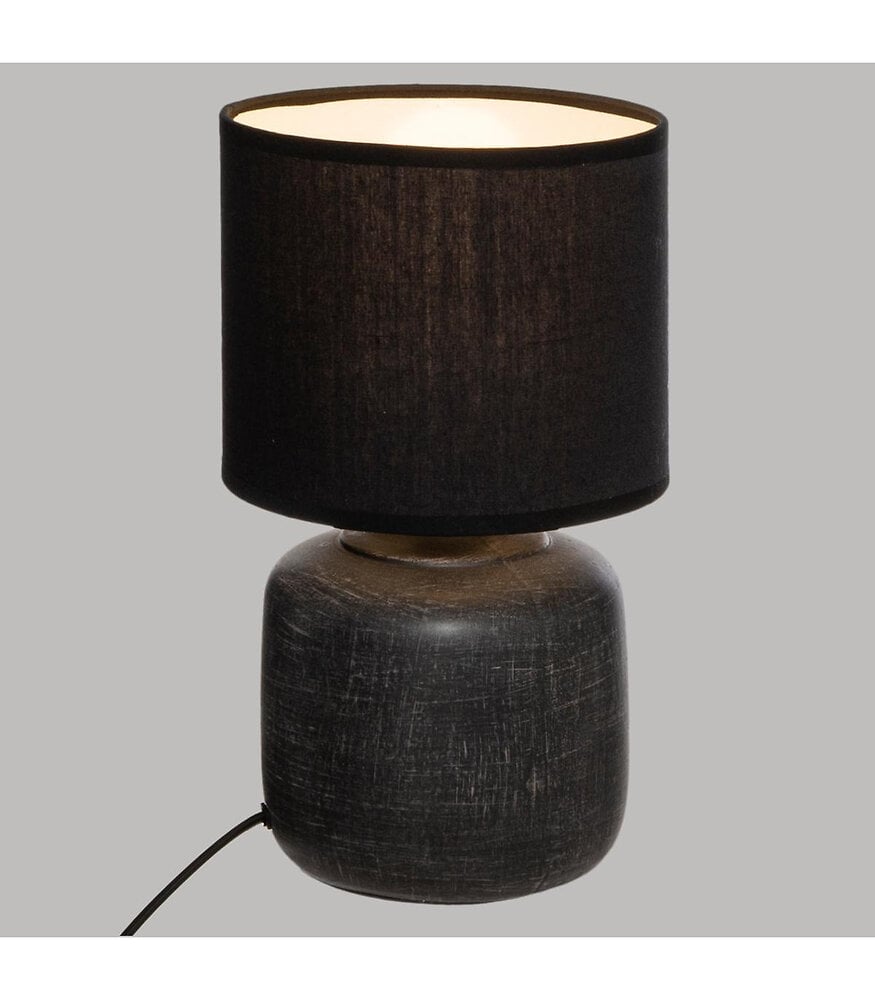 lampe en céramique noire h 26,5 cm