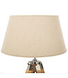 ATMOSPHERA - Lampadaire Trépied en Bambou et Abat-jour Ivoire H 145 cm - vignette