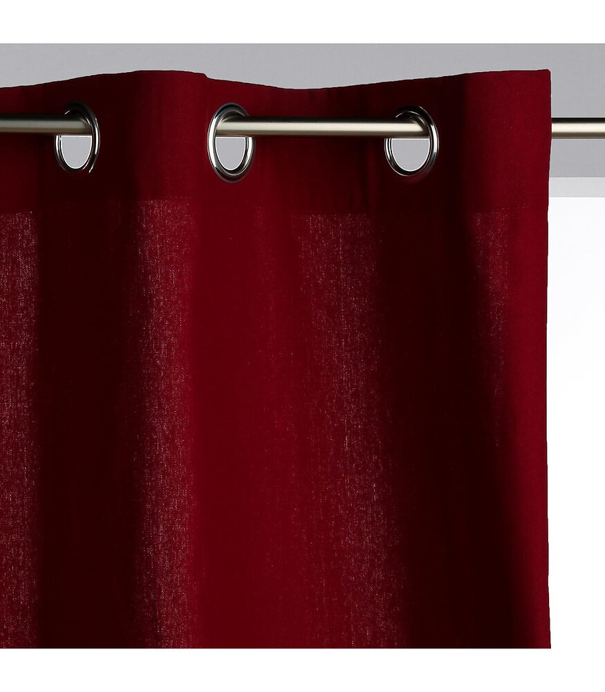 ATMOSPHERA - Rideau Tissu Panama Rouge 140 x 260 cm - large
