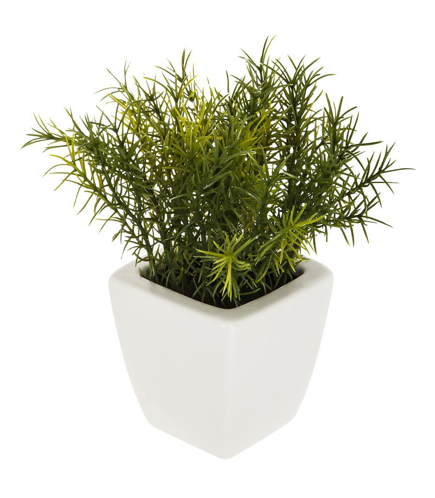 Plante artificielle Pot en céramique H 15 cm | Bricorama