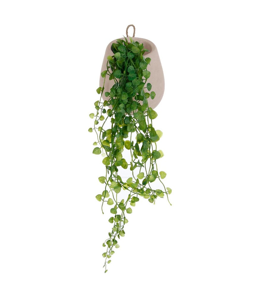 ATMOSPHERA - Plante artificielle Lierre en pot à suspendre H 58 cm - large