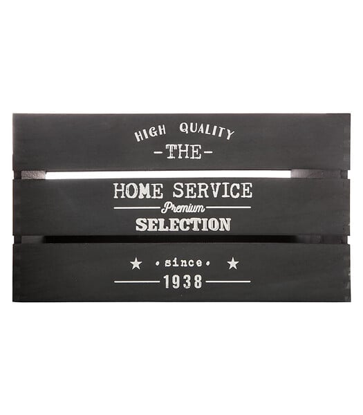 Caisse "Maxi" Blanc + Planche Centrale Vernie Foncée