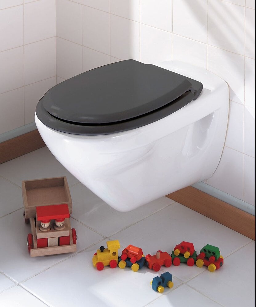 Abattant de WC combine-enfant blanc, frein de chute, déclipsable SIAMP, 958641, Salle de bains et WC