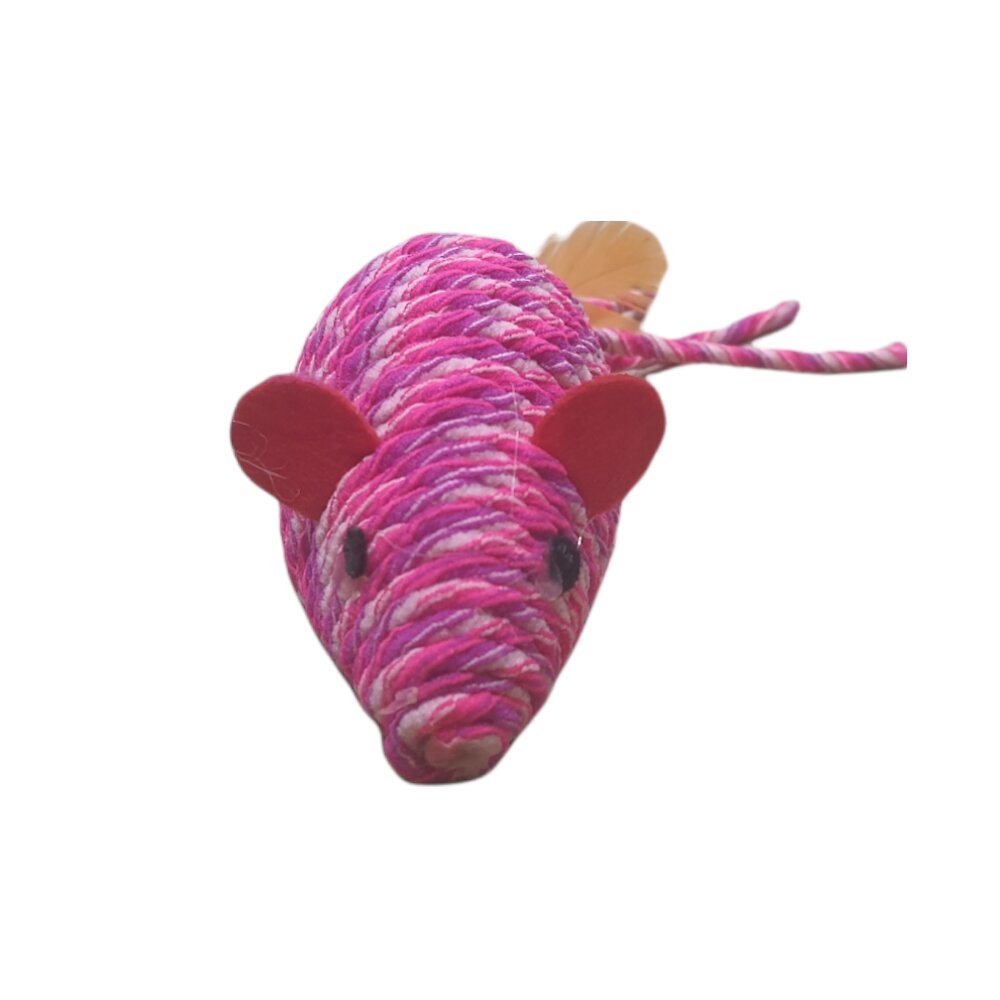 souris bibi rose 18 cm jouet pour chat