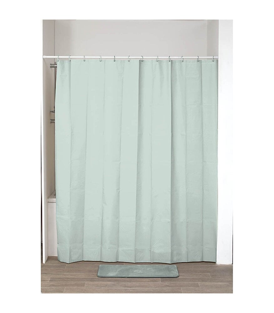 Rideau de douche Vert amande 180 x 200 cm | Bricorama