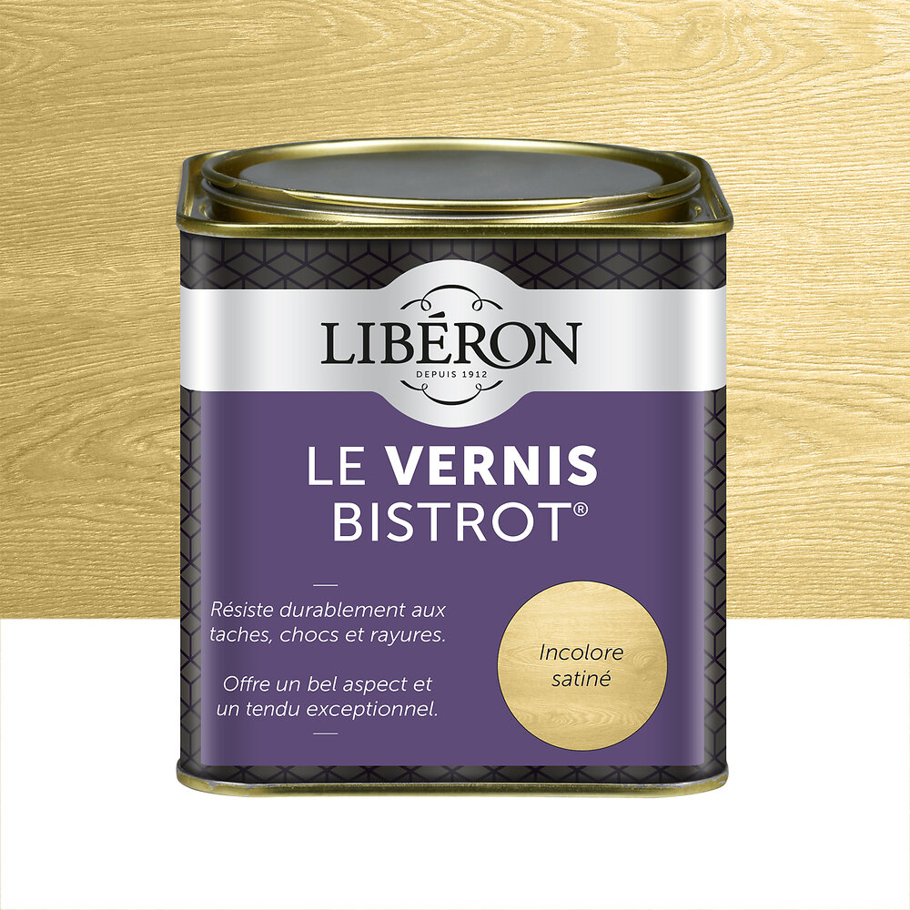 LIBERON - Vernis Bistrot Satin Incolore Pot 0.5l - large