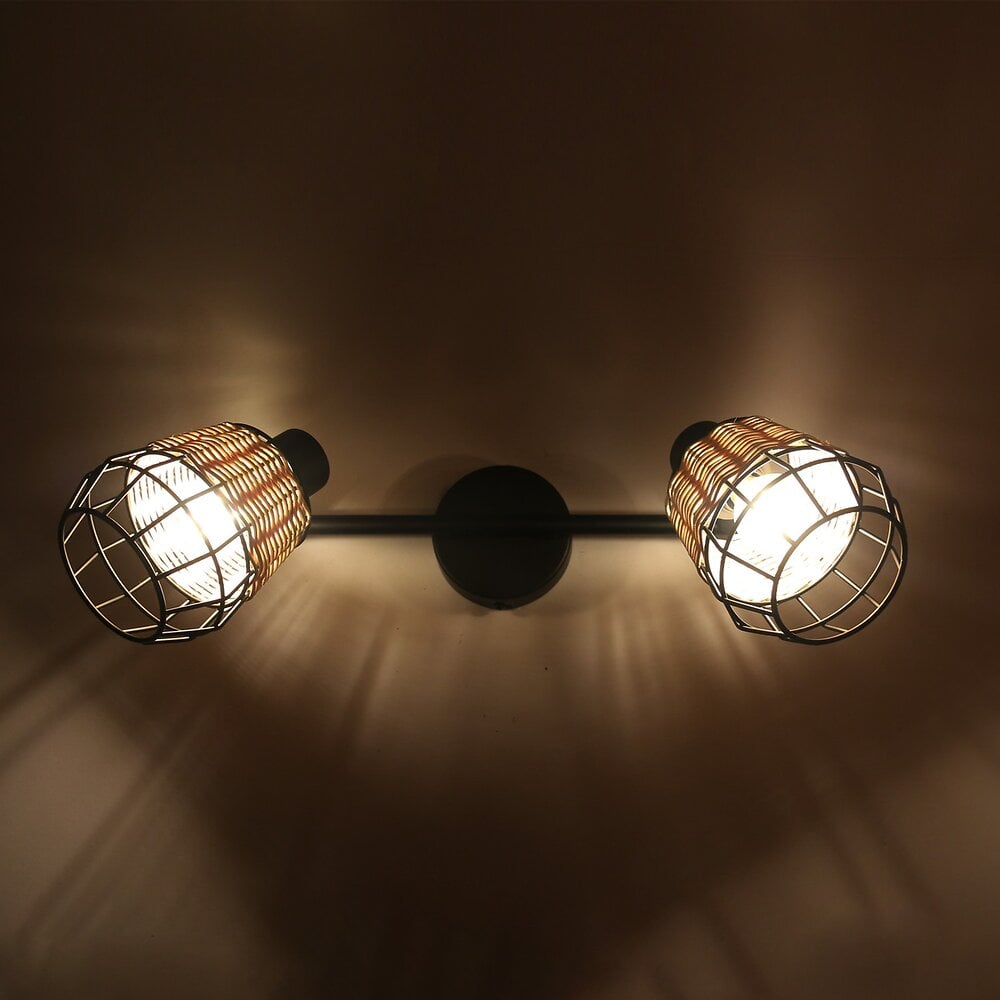 Applique NATURAL LOFT luminaire Intérieur Créatif 40W Lampe en Fer pour Salon/Chambre/Salle à manger Blanc Chaud Style Contemporain et Rétro 14*8cm E14 