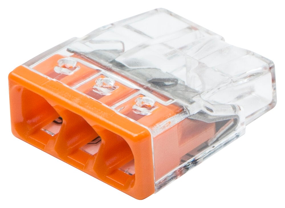 Flacon De 50 Mini Bornes De Connexion Automatique 2 Entrées S2273 - Bricolage