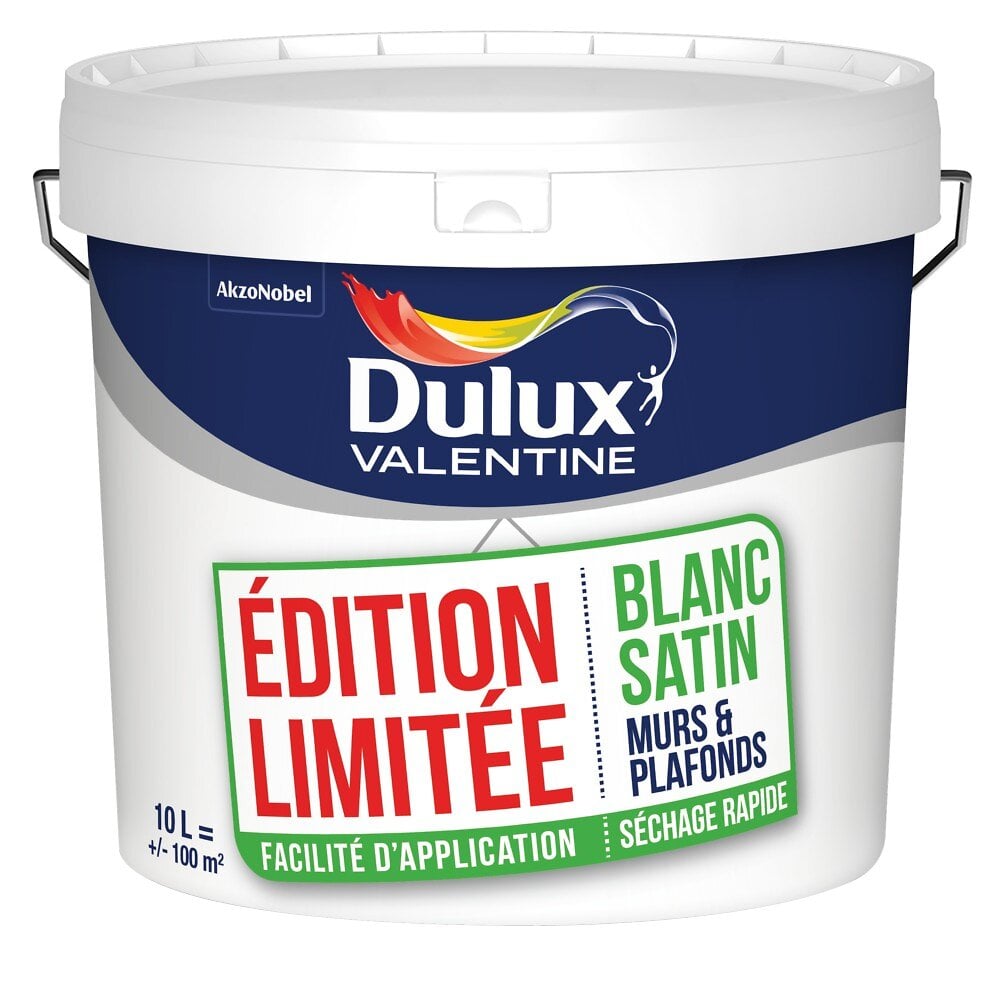 Peinture Dulux Valentine Serie Speciale Blanc Satin 10L Brico Cash