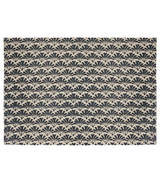 ATMOSPHERA - Tapis décoratif en Coton imprimé Gris Foncé 60 x 90 cm - large