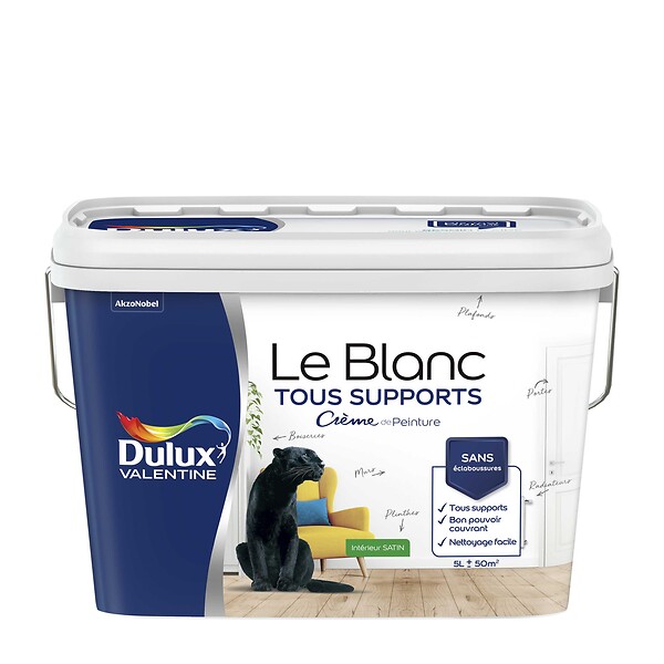 Peinture Le Blanc Crème - Satin - 5L DULUX VALENTINE | Bricomarché