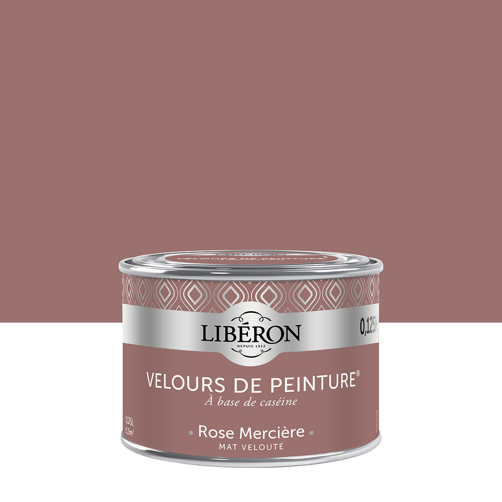 LIBERON - Velours de peinture Mat Rose mercière Pot 125ml - large