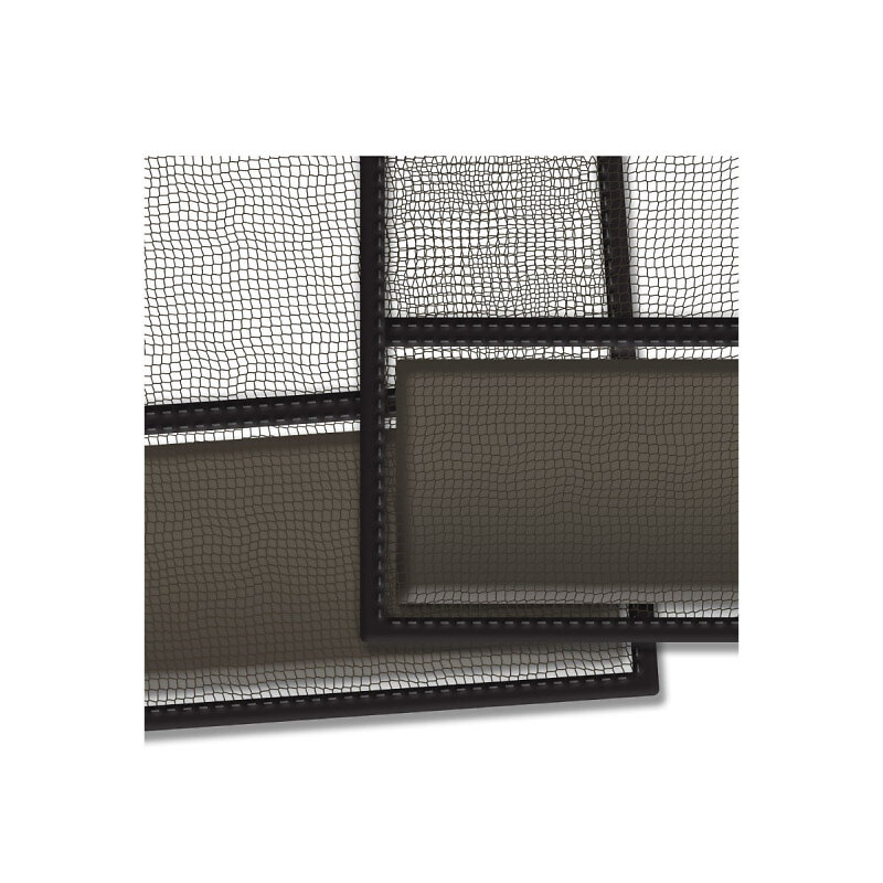 CONFORTEX - Voile moustiquaire Kansas CONFORTEX pour porte - 100x220 cm - Noir - large