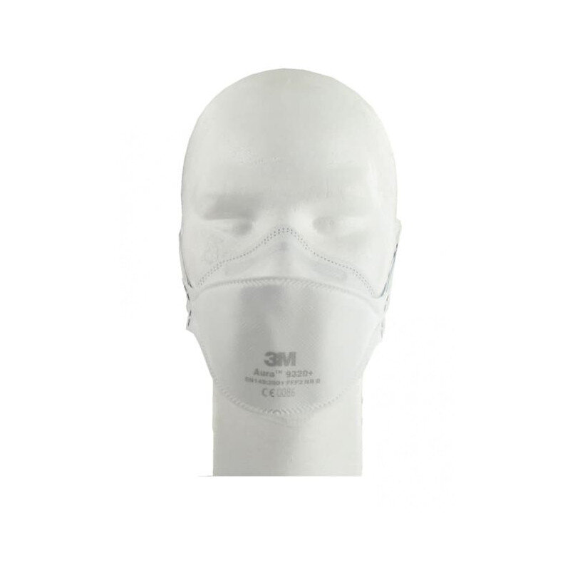 3M - Masque 3M Aura 9320 anti-poussières pliable FFP2 sans soupape - large