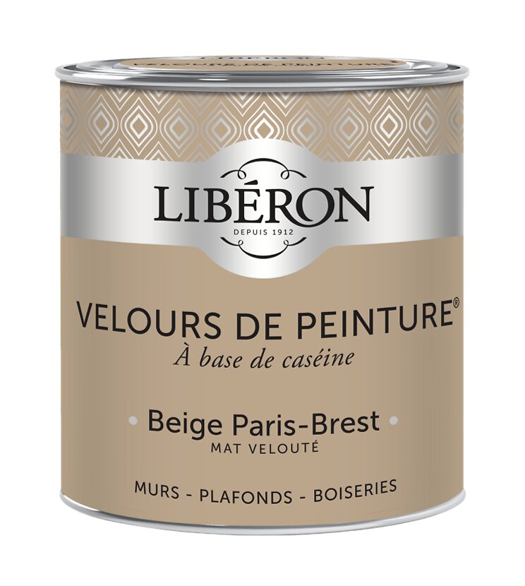 LIBERON - Velours de peinture Mat Beige Paris-Brest Pot 0.5l - large
