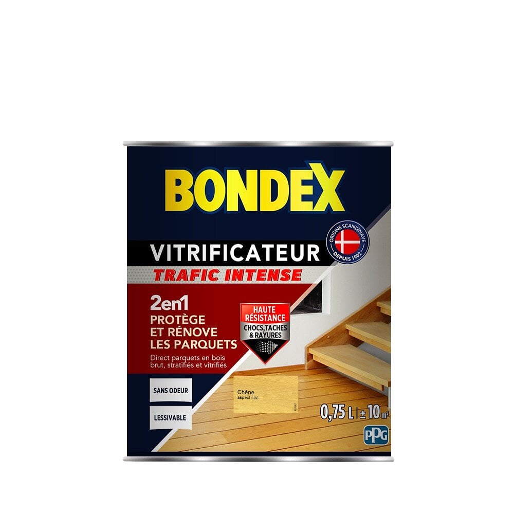 BONDEX - Bondex vitrificateur trafic intense sat chène ciré 0,75l - large