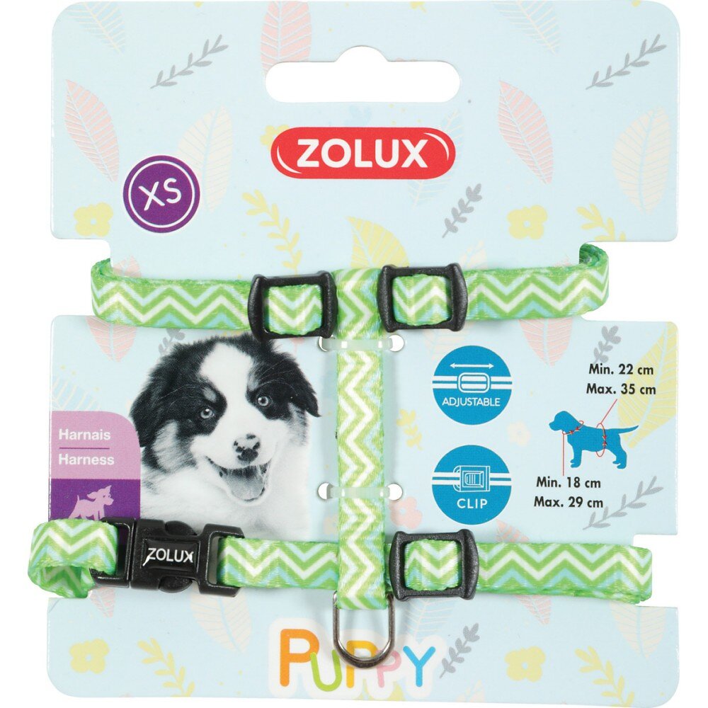 ZOLUX - Harnais puppy pixie 8mm ver pour chiot - large