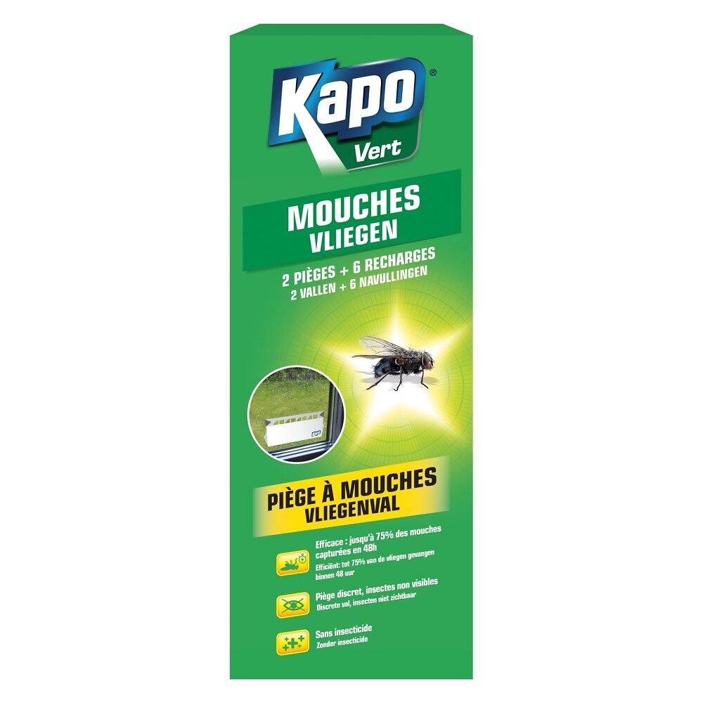 KAPO - Pièges à mouches x2 - large