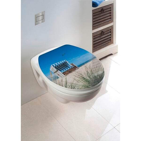 Abattant WC Cabane de plage Duroplast Bricomarch