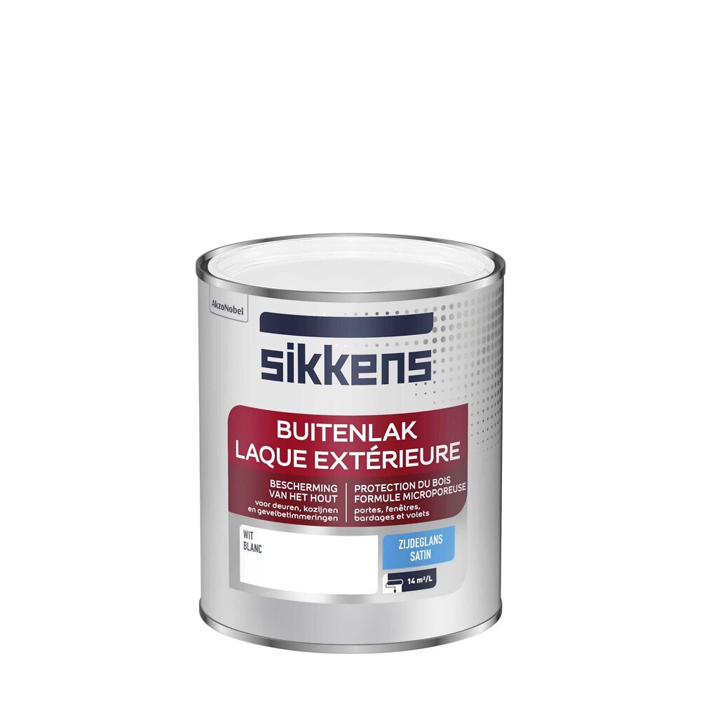 SIKKENS - Laque extérieure Satin Blanc 0.75 L - large
