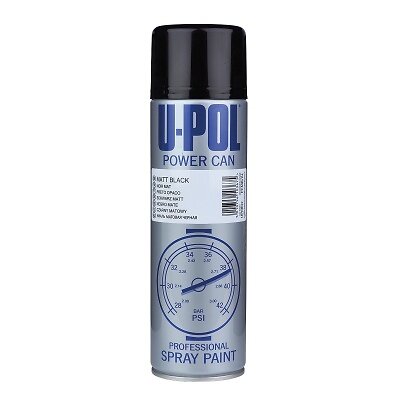 U-POL - UPOL - Peinture Power can 500ml - Noir brillant - PCGB/AL - large