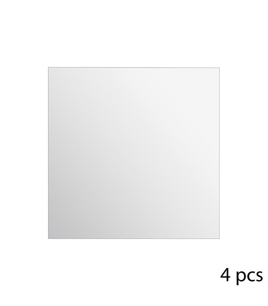 ATMOSPHERA - Lot de 4 Miroirs adhésifs Carrés en Verre 30 x 30 cm - large