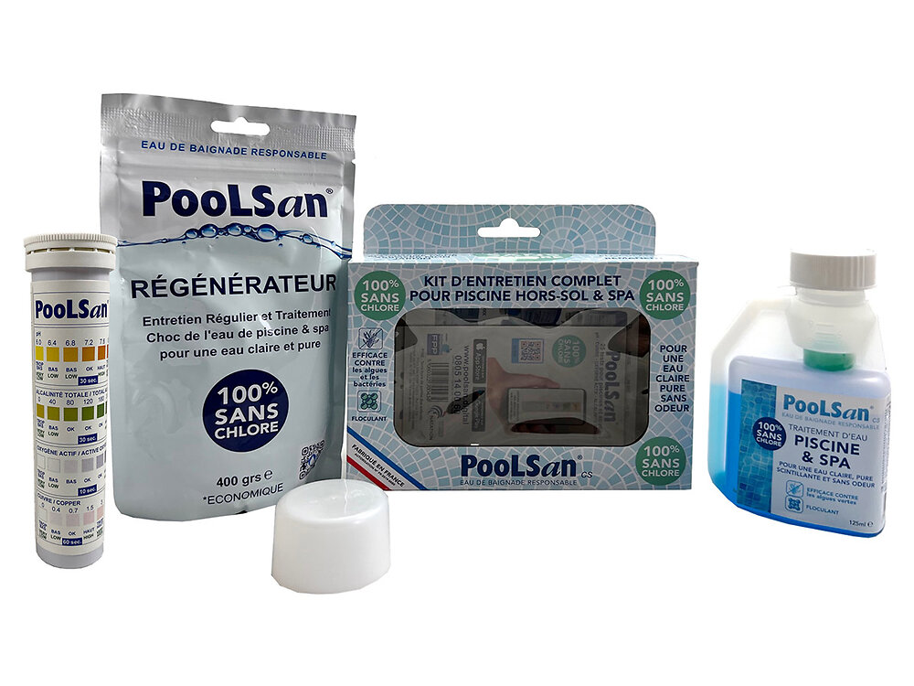 POOLSAN - Kit de démarrage sans chlore pour piscine et spa - PooLSan - large
