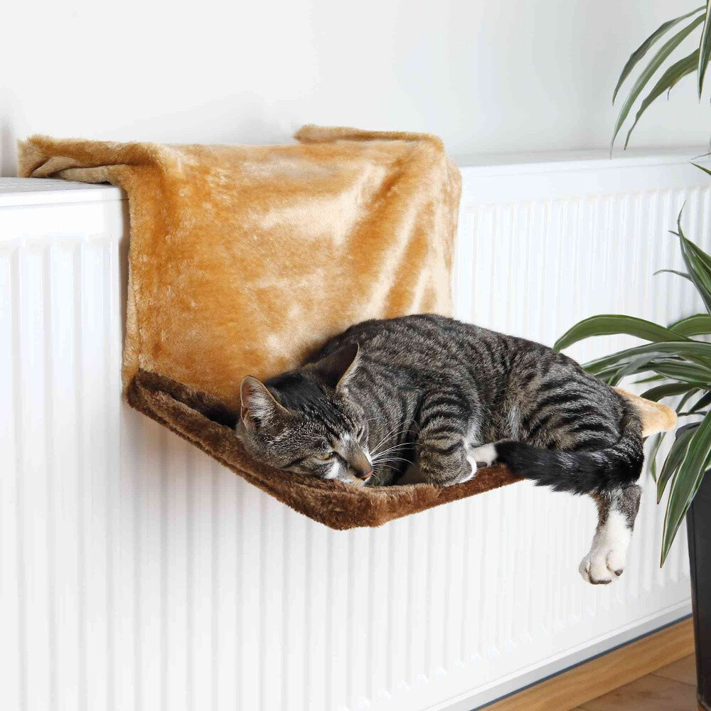 ANIMALLPARADISE - Lit radiateur brun, 45 × 24 × 31 cm pour chat . - large
