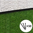 GT_GARDEN - Bordure de jardin droite noire - 4,5 cm x 10 mètres avec 50 piquets d'ancrage - vignette