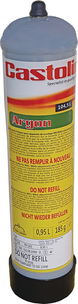 Bouteille de gaz Argon+CO2 110 Bar 2.2 Litres KEMPER Soudage semi