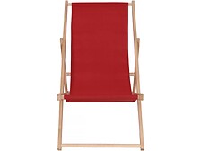 HABITAT ET JARDIN Lot de 2 transat en bois "Chilienne" - 107 x 56.5 x 81 cm - R ...