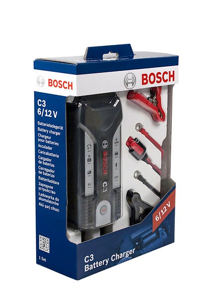 Chargeur de batterie automatique C3 Bosch - 6-12V