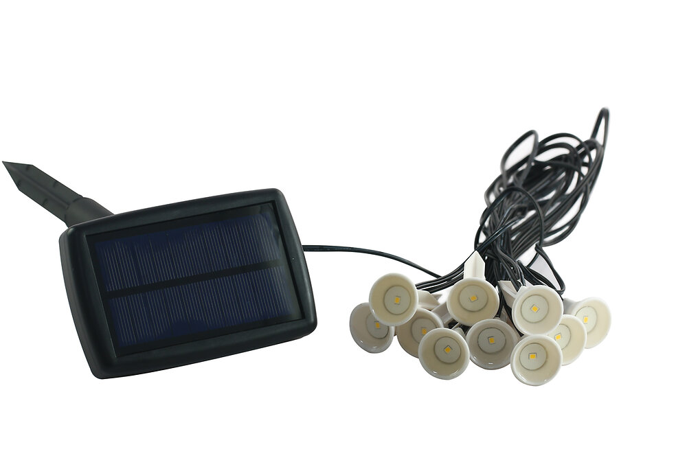 GALIX - Guirlande solaire à planter 10 LED - 5m - large