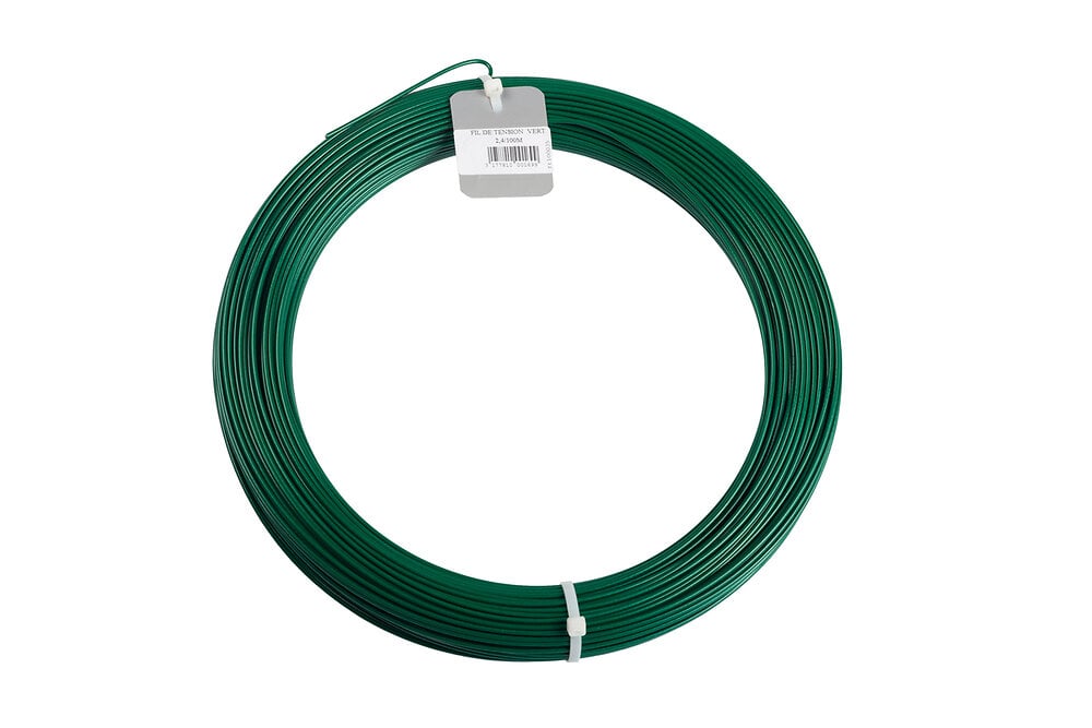 DIRICKX - Fil de tension vert extrudÃ© 2,4mm longueur 100m - large