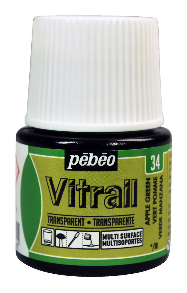 PEBEO - Vitrail solvant 45ml Vert Pomme - large