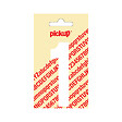 PICKUP - Chiffre adhesive nobel 90mm blanc 1 - vignette