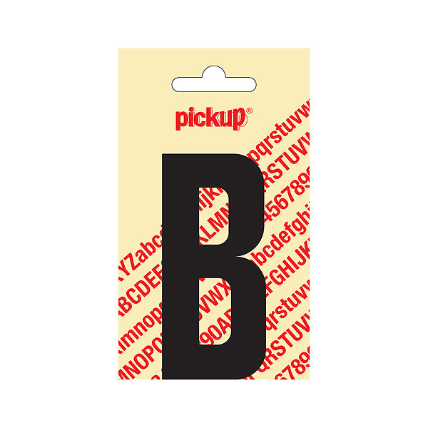 PICKUP - Lettre adhesive nobel 90 mm noir b - large