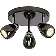 BRILLIANT - Plafonnier 3L MILANO LED BRILLIANT Chrome et noir - vignette